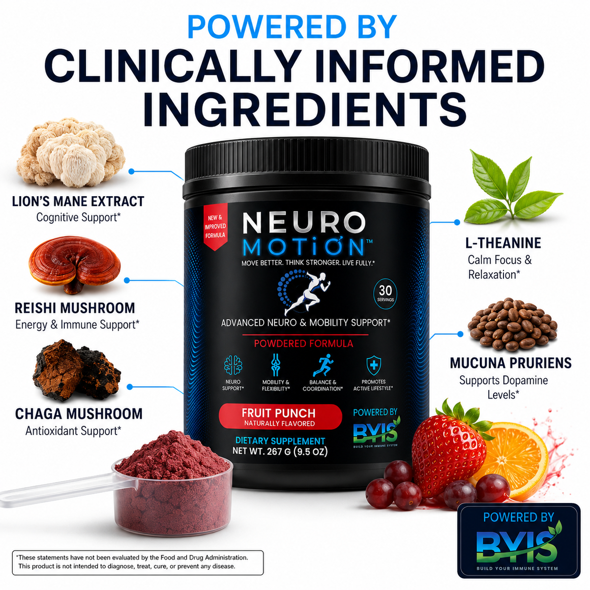 NeuroMotion Advanced Neuro & Mobility Support – Fruit Punch