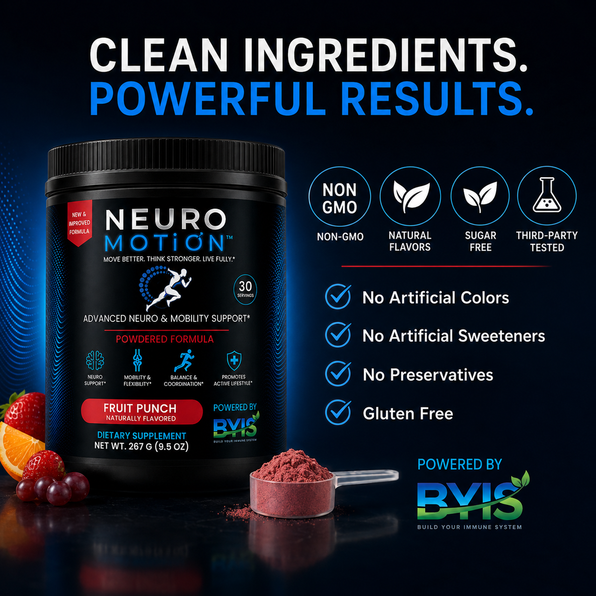 NeuroMotion Advanced Neuro & Mobility Support – Fruit Punch